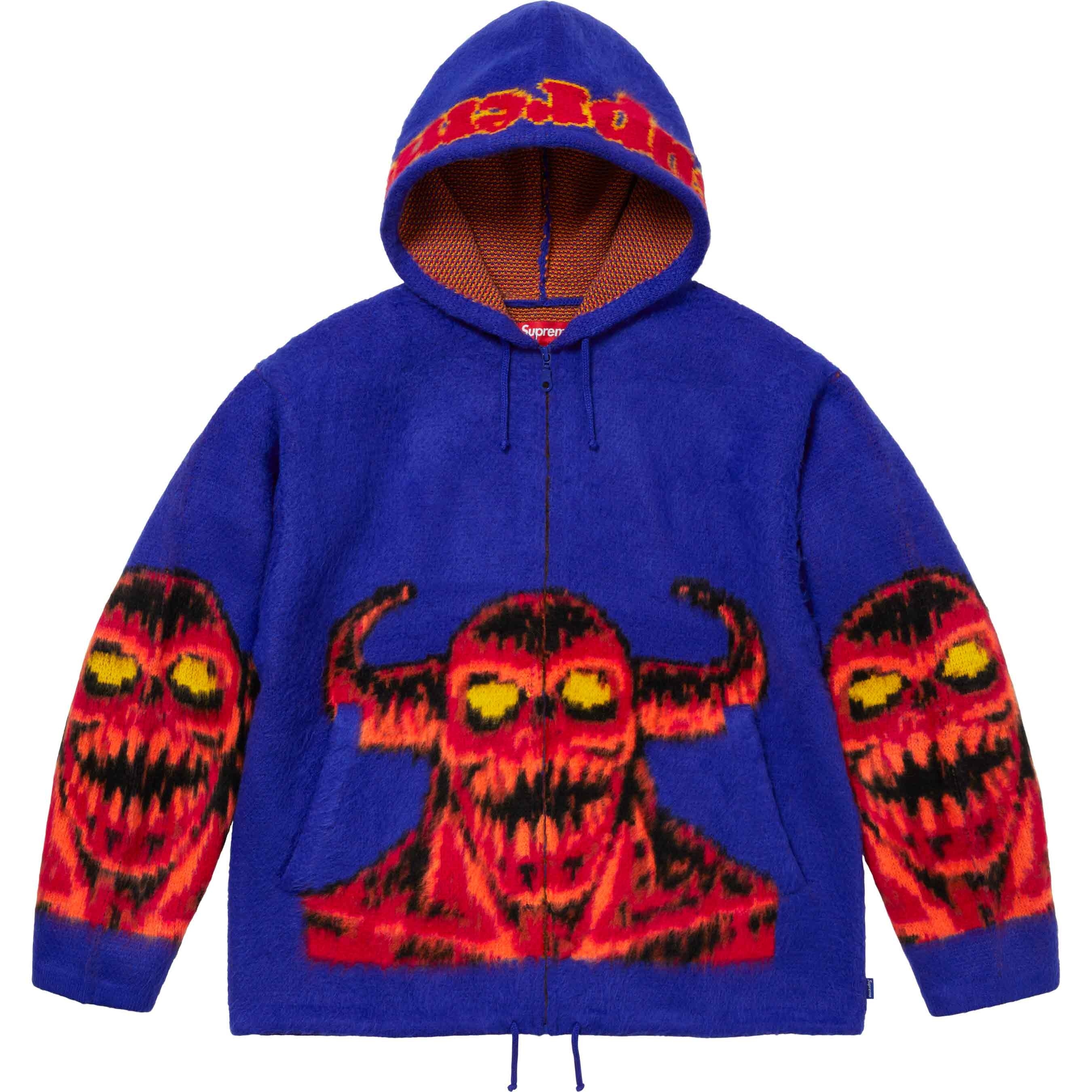 Supreme/Toy Machine Zip Up Hooded Sweater view 8